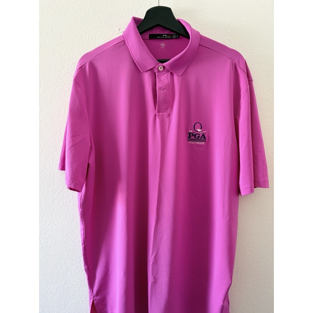 RLX Ralph Lauren 2017 PGA Championship Quail Hollow Golf Polo Shirt Men's XL